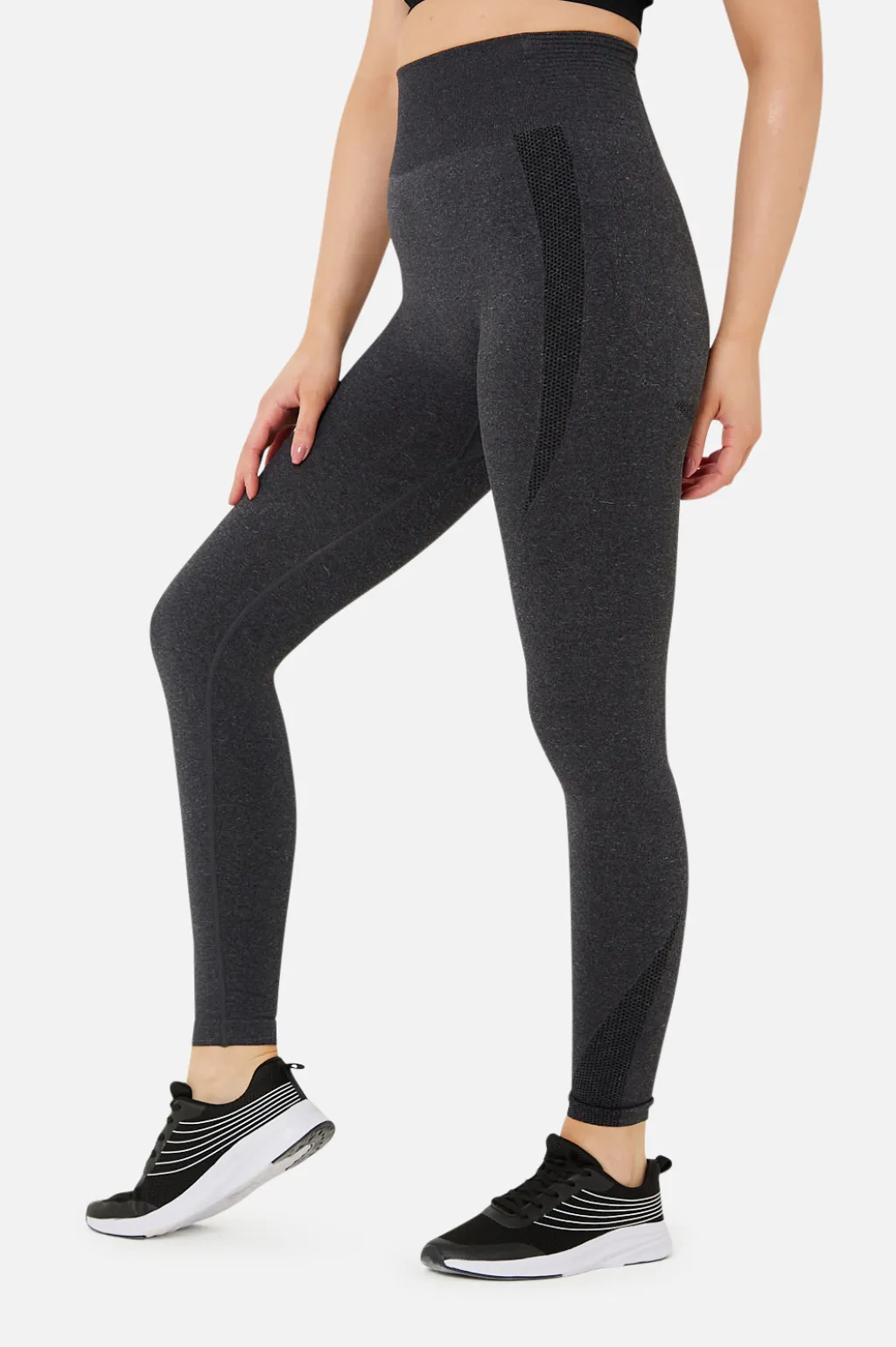 Seamless Compression Leggings V2 in Charcoal - Extra Firm