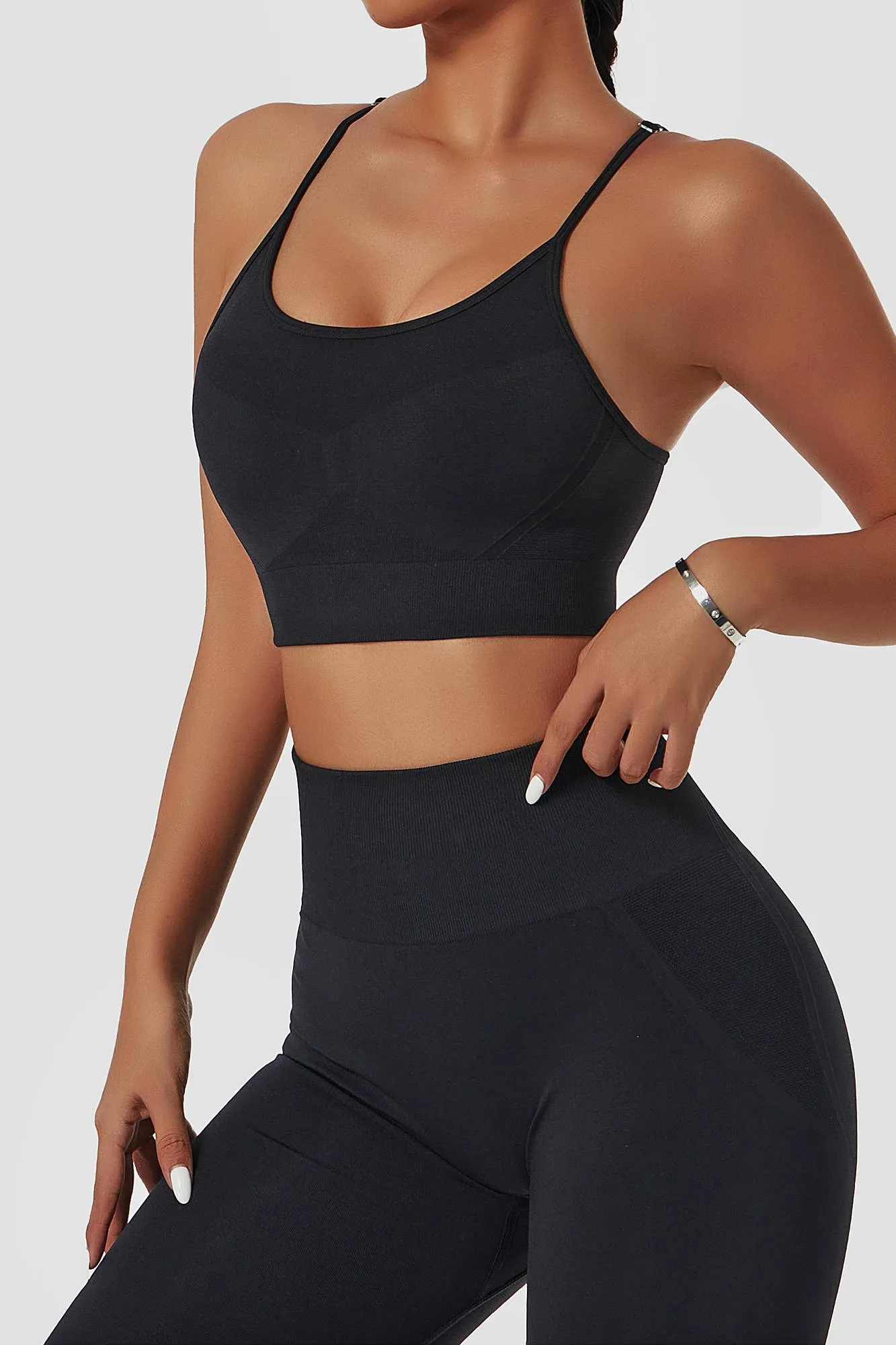 Spaghetti Strap Racerback Sports Bra