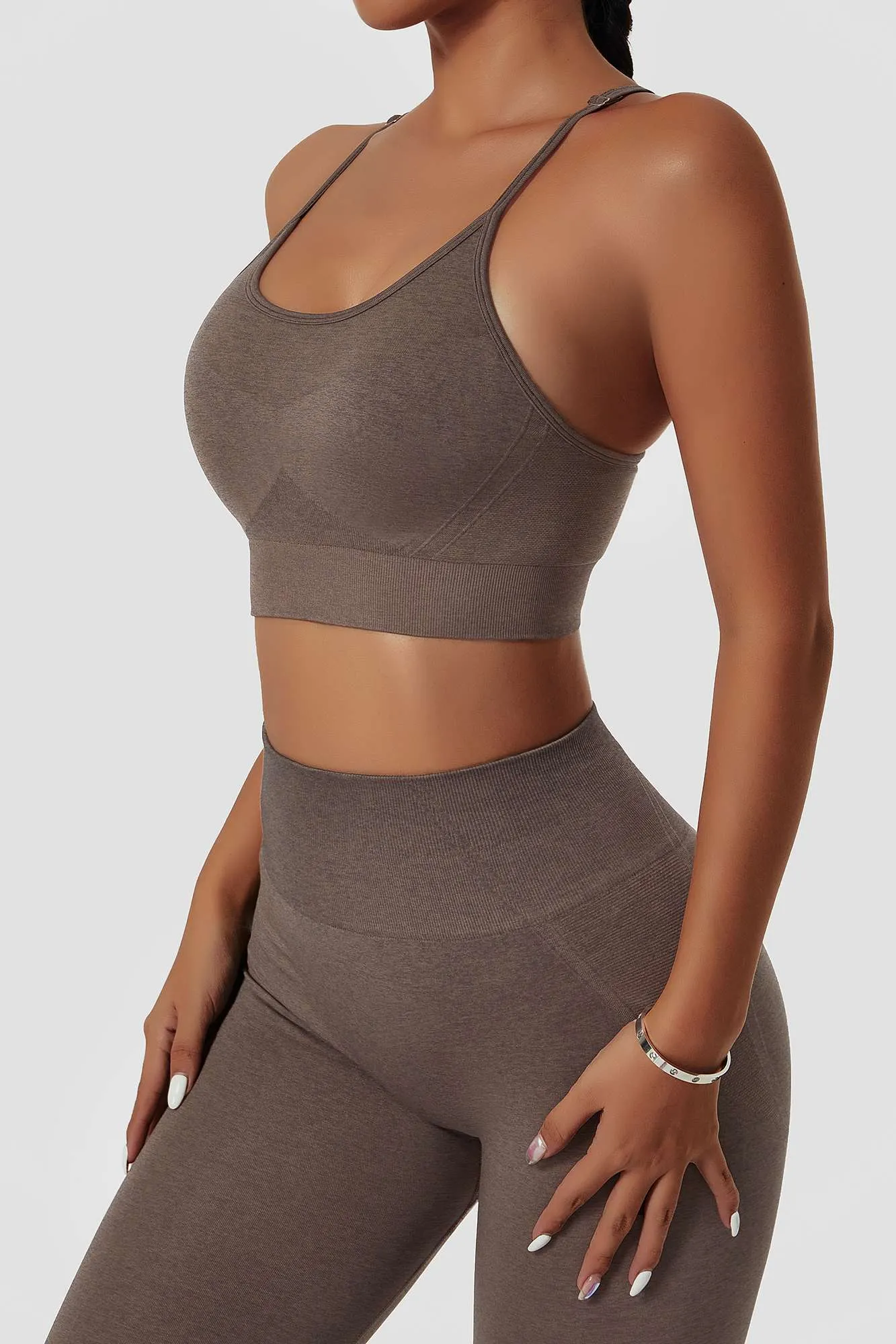 Spaghetti Strap Racerback Sports Bra