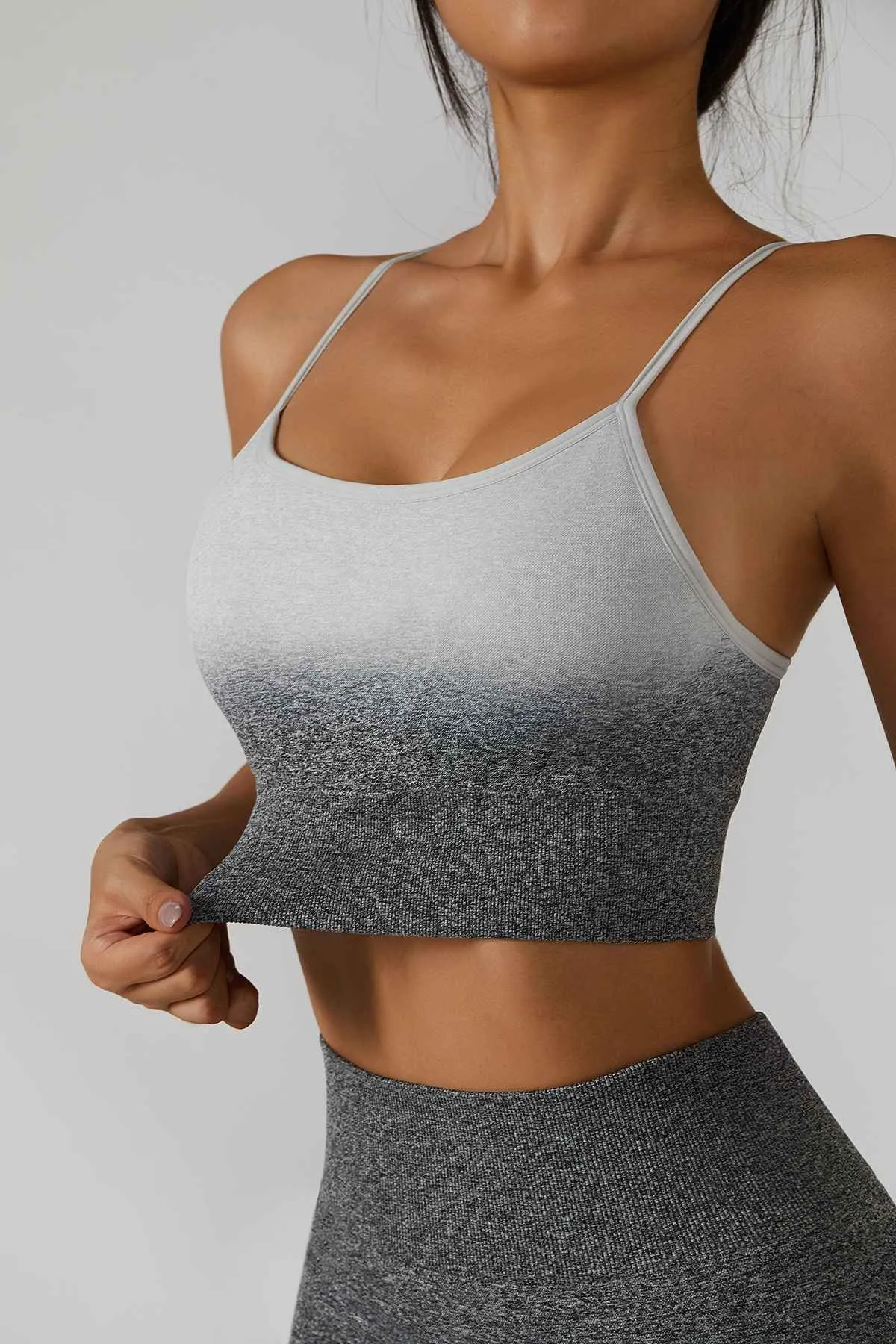 Spaghetti Straps Racerback Cami Sports Bra