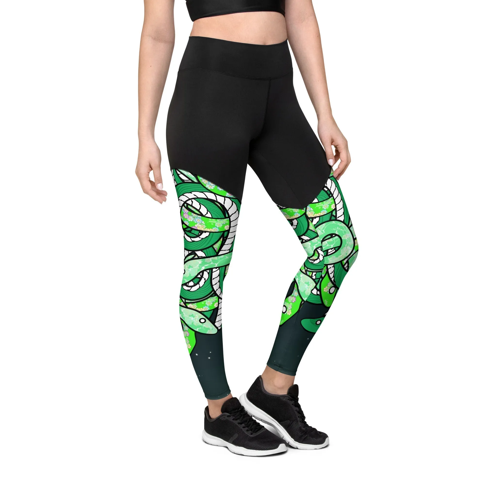 Tangled Snakes Compression Leggings