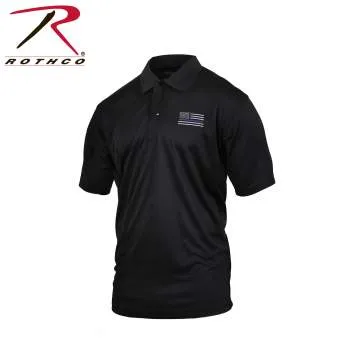 Thin Blue Line Moisture Wicking Polo