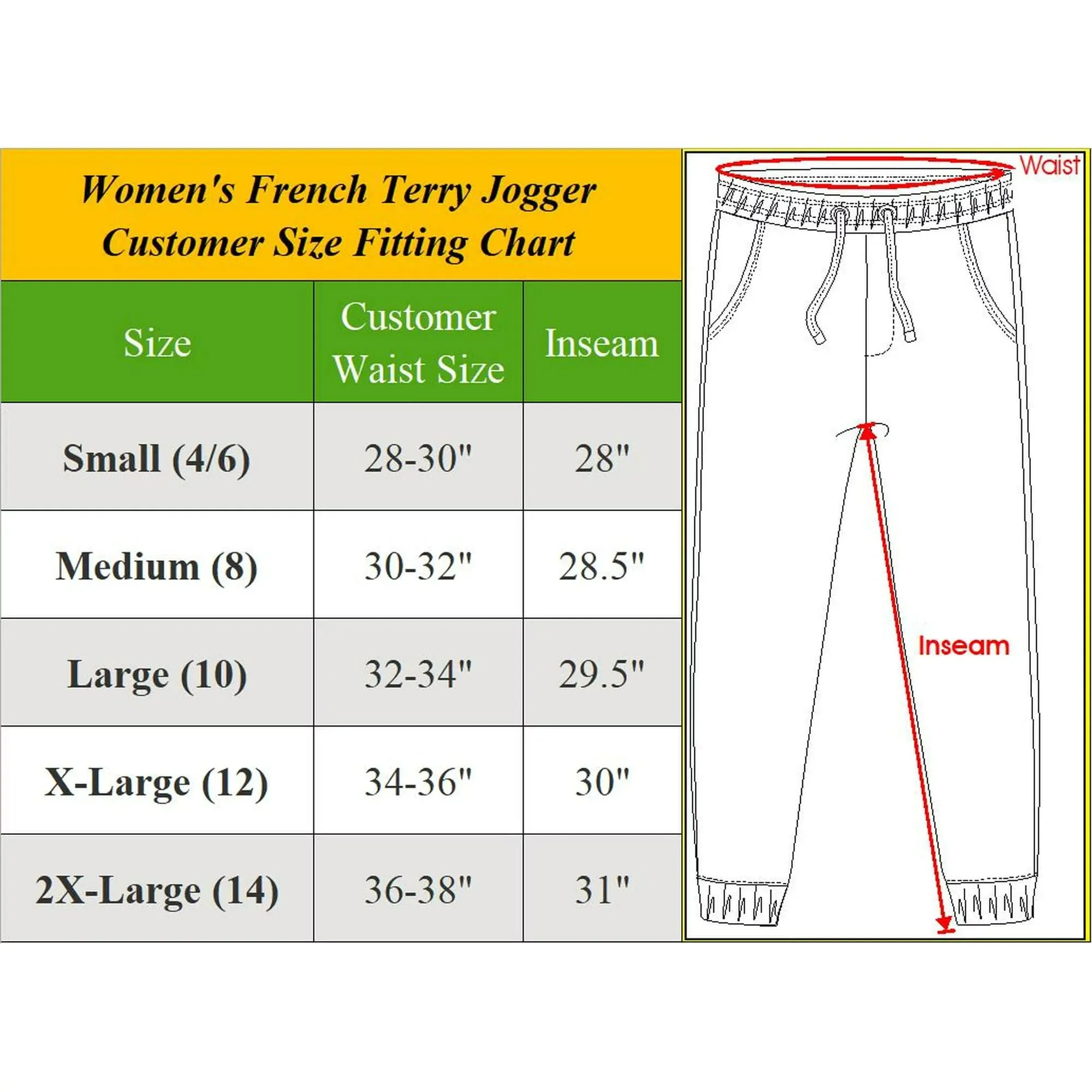 Women's French Terry Lounge Jogger Sweatpants