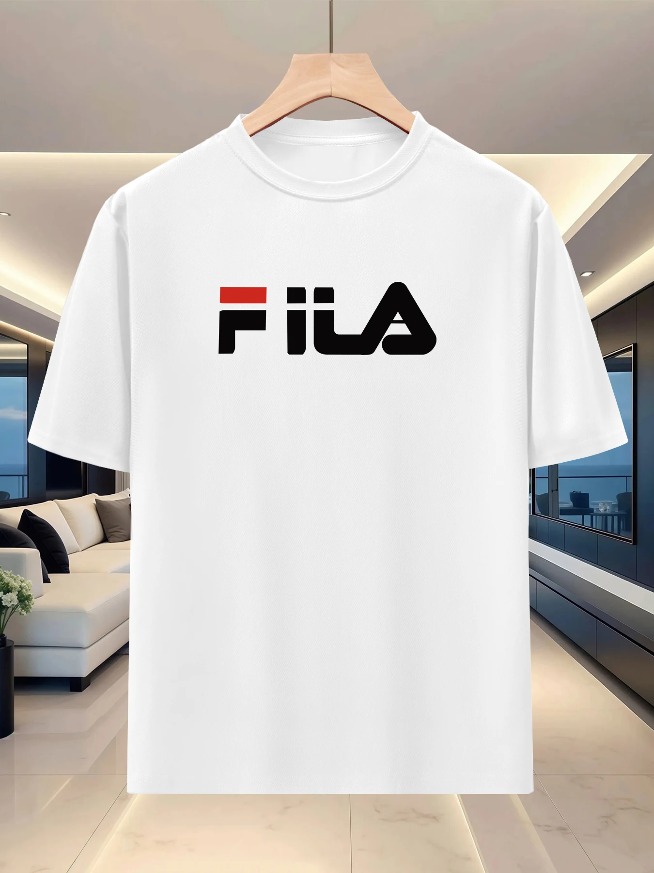 Men's Summer Round-neck Short-Sleeved T-Shirt - Lightweight and Breathable Fabric - Outdoor Sports, Running, Casual Shirt