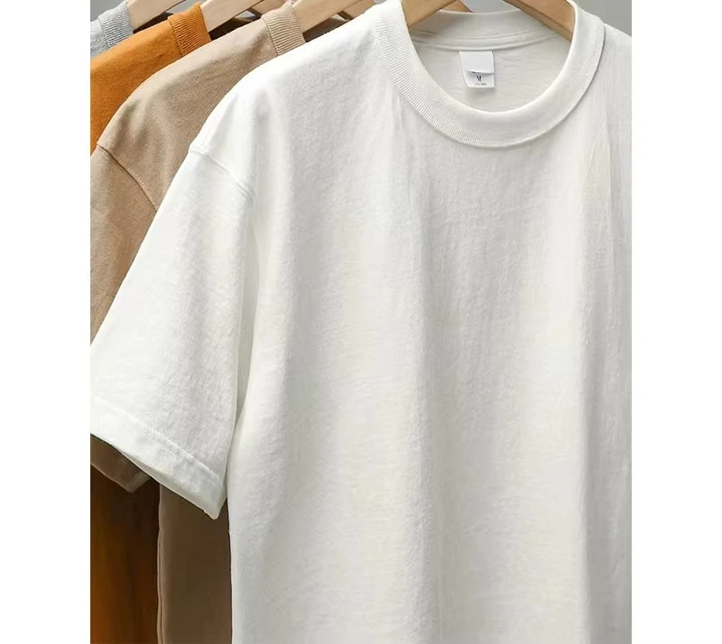 Summer New Style American Streetwear Loose Men T-shirt 100% Pure Cotton Soft and Breathable Material Suitable for Daily Wear - Image 2