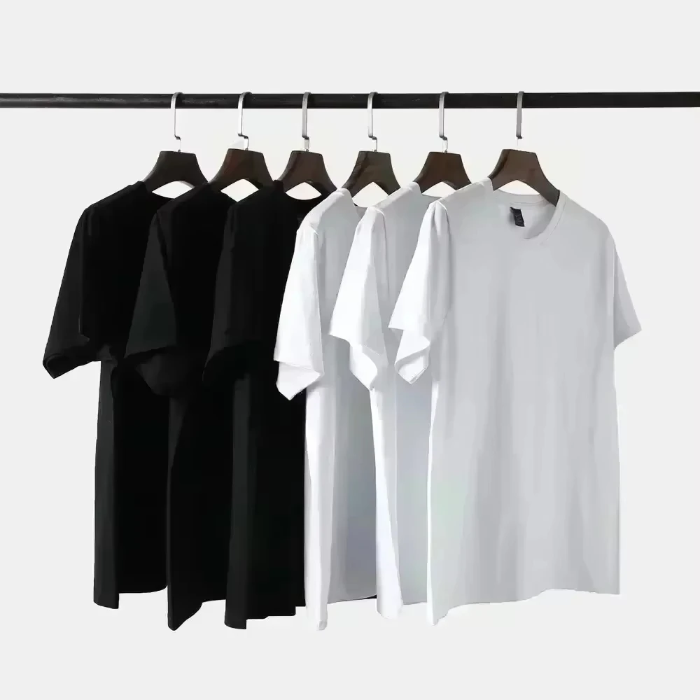 Summer New Style American Streetwear Loose Men T-shirt 100% Pure Cotton Soft and Breathable Material Suitable for Daily Wear - Image 3