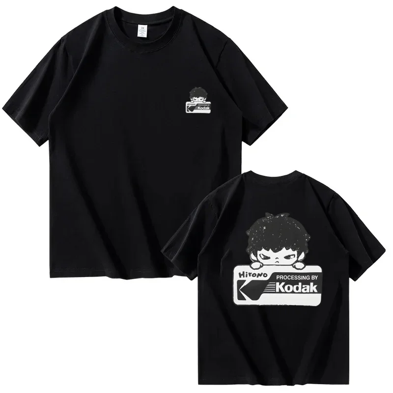 Kodak Brand Vintage Pure Cotton T Shirt Women Men Fashion Retro Print Short Sleeve Casual Daily Breathable Comfort Tee Shirt